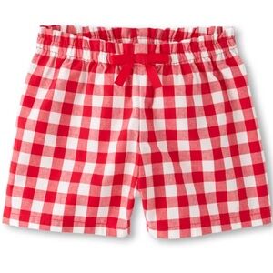 New Gymboree Girls Gingham Shorts 6 Sweet Watermelon Red